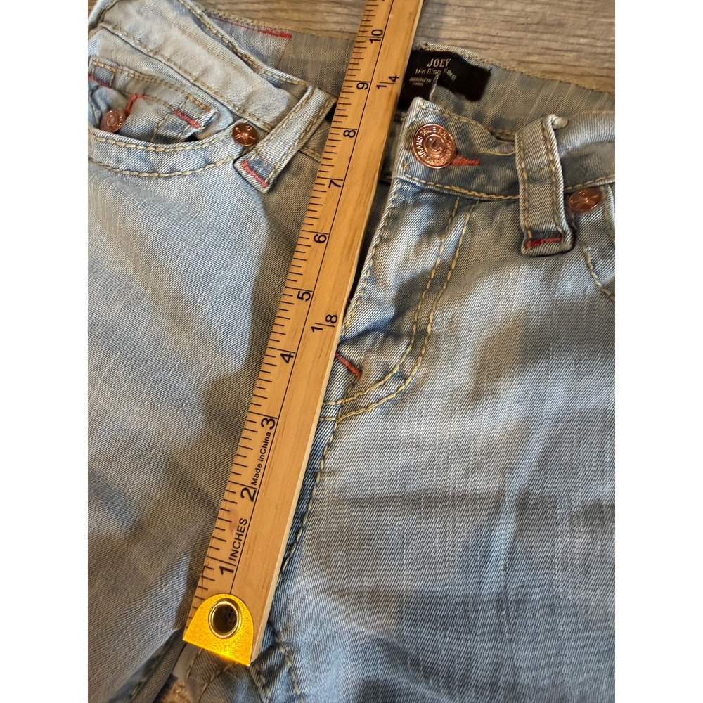 True Religion Joey Mid Rise Flare Jeans Womens 26 Bootcut Y2K Distressed Boot - Picture 6 of 12